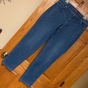 L.L.Bean Performance Stretch Jeans, Slim Leg, Faded Indigo, 14R